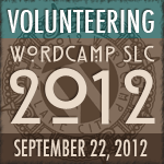 I am Volunteering at WordCamp SLC 2012